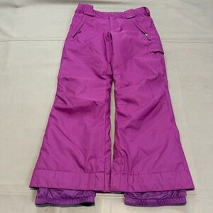 Burton Kids Snow Pants Ski Snowboard Purple L US 10/12 Dryride Insulate Adjust-
